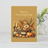 Herfst Food Bounty Vriendschapsschenking Kaart (Staand voorkant)