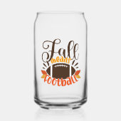 Herfst: Football Blikvorm Glas (Voorkant)