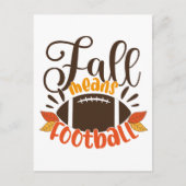 Herfst: Football Briefkaart (Voorkant)