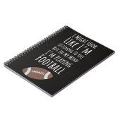 Herfst Football cadeau-ideeën voor spelers Fans He Notitieboek (Linkerzijde)