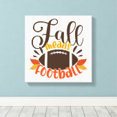 Herfst: Football Canvas Afdruk (Insitu (Houten vloer))