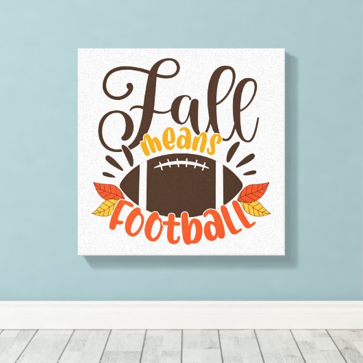 Herfst: Football Canvas Afdruk (Insitu (Houten vloer))