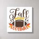 Herfst: Football Canvas Afdruk (Voorkant)
