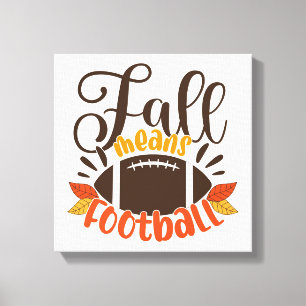 Herfst: Football Canvas Afdruk