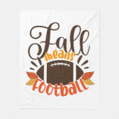 Herfst: Football Fleece Deken (Voorkant)