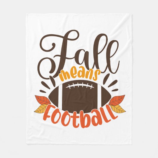 Herfst: Football Fleece Deken (Voorkant)