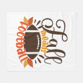 Herfst: Football Fleece Deken (Voorkant (Horizontaal))