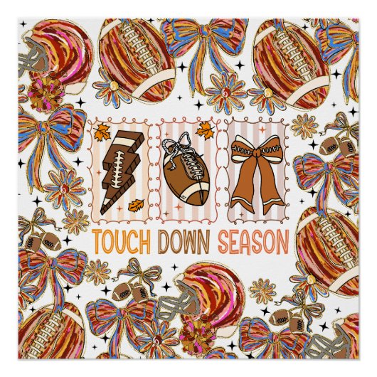 Herfst Football Game Day Perfect Poster (Voorkant)