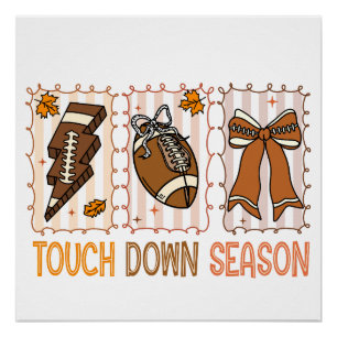 Herfst Football Game Day Perfect Poster