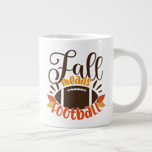 Herfst: Football Grote Koffiekop (Rechts)