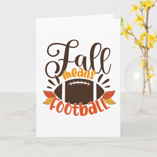 Herfst: Football Kaart (Gele Bloem)
