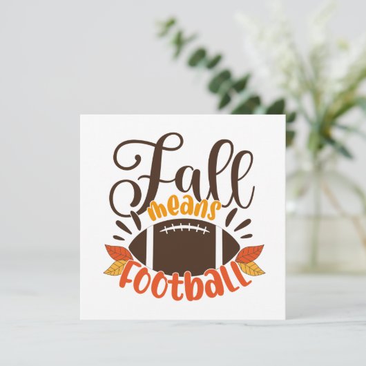 Herfst: Football Kaart (Staand voorkant)