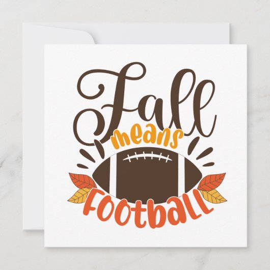 Herfst: Football Kaart (Voorkant)