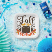 Herfst: Football Papieren Bordje (Feest)