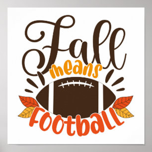 Herfst: Football Poster