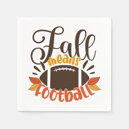 Herfst: Football Servet (Voorkant)