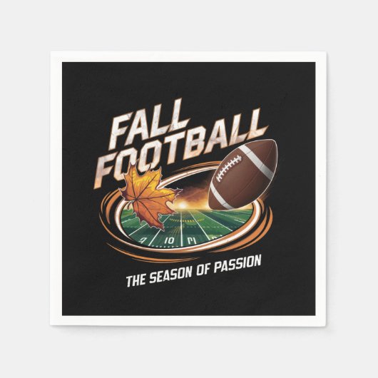 herfst football servet (Voorkant)