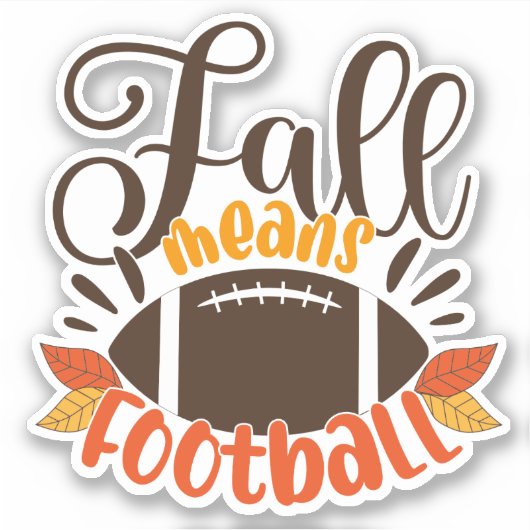 Herfst: Football Sticker (Voorkant)