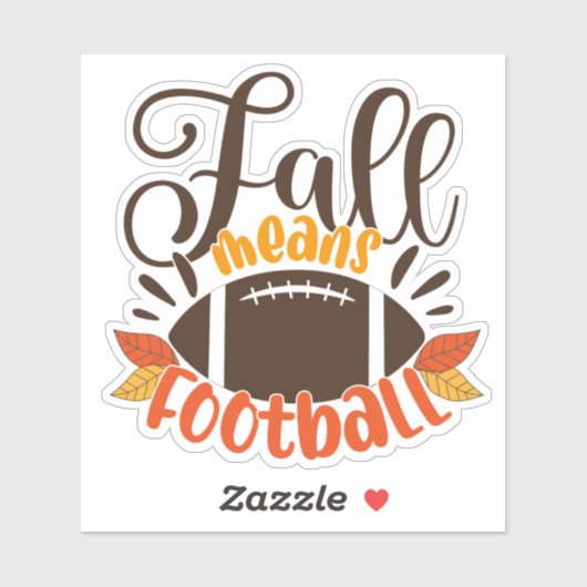 Herfst: Football Sticker (Vel)