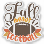 Herfst: Football Sticker (Voorkant)