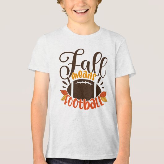 Herfst: Football Tri-Blend Shirt (Voorkant)