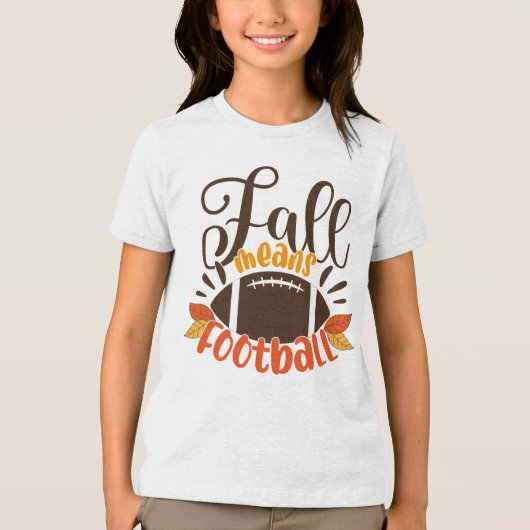 Herfst: Football Tri-Blend Shirt (Voorkant)