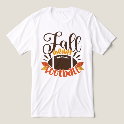 Herfst: Football Tri-Blend Shirt (Design voorkant)