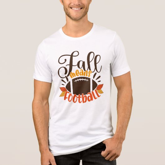 Herfst: Football Tri-Blend Shirt (Voorkant)