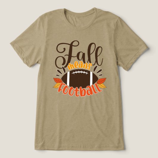 Herfst: Football Tri-Blend Shirt (Design voorkant)