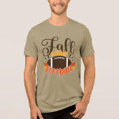 Herfst: Football Tri-Blend Shirt (Voorkant)