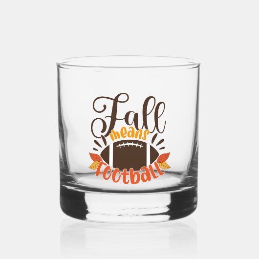 Herfst: Football Whisky Glas (Voorkant)