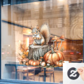 Herfst Forest Animal Window Cling Raamsticker (Cafe Raam)