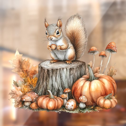 Herfst Forest Animal Window Cling Raamsticker (Vel 2)
