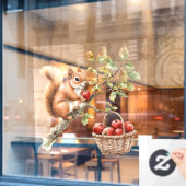 Herfst Forest Animal Window Cling Raamsticker (Cafe Raam)