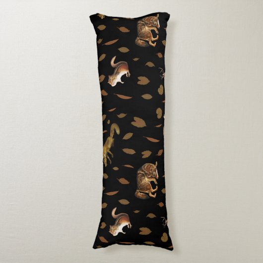 Herfst Forest Animals Autumn laat Herfst decor Lichaamskussen (Voorkant Verticaal)