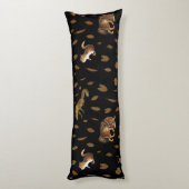 Herfst Forest Animals Autumn laat Herfst decor Lichaamskussen (Achterkant (Verticaal))