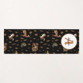 Herfst Forest Animals Autumn Leaves Monogram Yogamat (Voorkant (horizontaal))