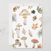 Herfst Forest Animals Baby shower Kaart (Achterkant)