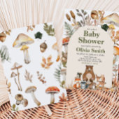 Herfst Forest Animals Baby shower Kaart