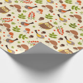 Herfst Forest Birds Cadeaupapier (Hoek)