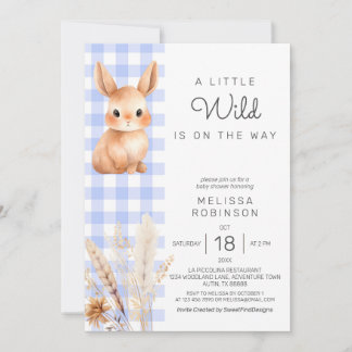 Herfst Forest Bunny Cub Pampas Baby Jongensdouche Kaart