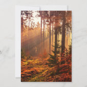 Herfst Forest Celebration of Life Memorial Kaart (Achterkant)