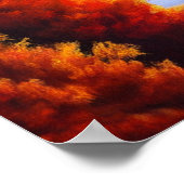 Herfst Forest door het Poster van de Oceaan (Hoek)