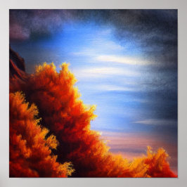 Herfst Forest door het Poster van de Oceaan