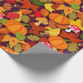 Herfst Forest Floor Cartoon Cadeaupapier (Hoek)