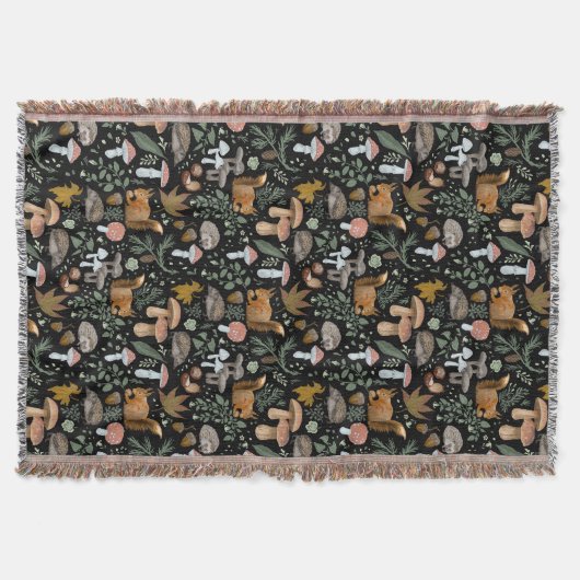 Herfst Forest Forager Cosy up Warm Deken (Voorkant)