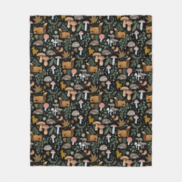 Herfst Forest Forager Cosy up Warm Fleece Deken