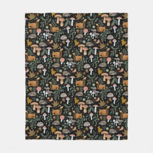 Herfst Forest Forager Cosy up Warm Fleece Deken