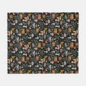 Herfst Forest Forager Cosy up Warm Fleece Deken (Voorkant (Horizontaal))