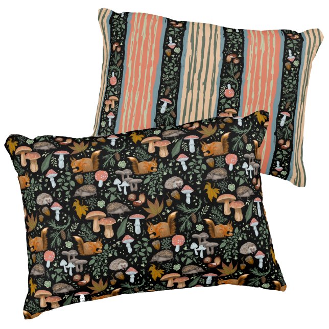 Herfst Forest Forager gezellige-up warm 2side Accent Kussen (Creator heeft geüpload)